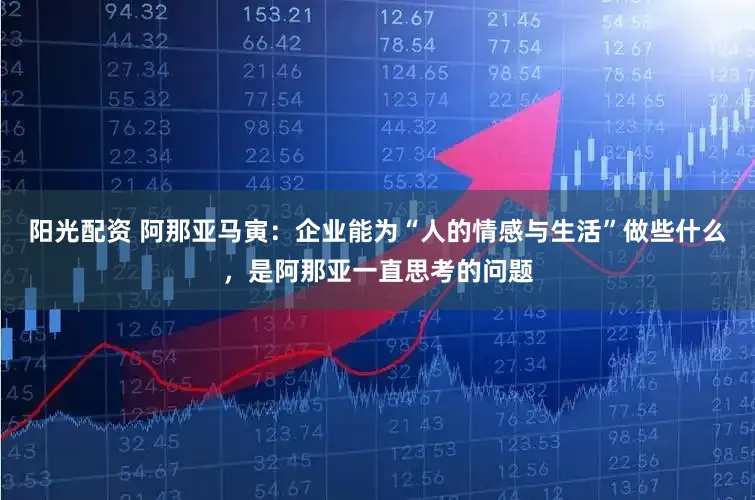 阳光配资 阿那亚马寅：企业能为“人的情感与生活”做些什么，是阿那亚一直思考的问题