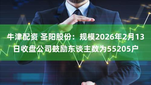 牛津配资 圣阳股份：规模2026年2月13日收盘公司鼓励东谈主数为55205户