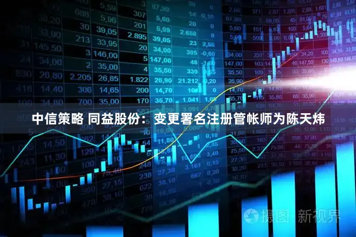 中信策略 同益股份：变更署名注册管帐师为陈天炜