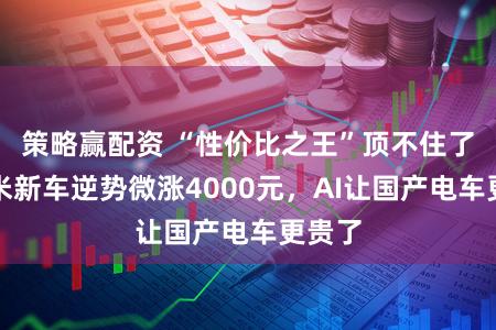 策略赢配资 “性价比之王”顶不住了，小米新车逆势微涨4000元，AI让国产电车更贵了